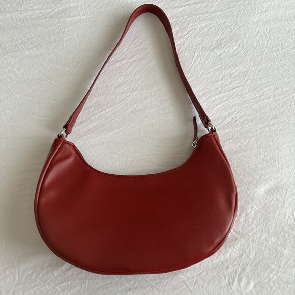 Old Navy Crescent Shoulder Bag, OS, Red - Picture 2 of 3